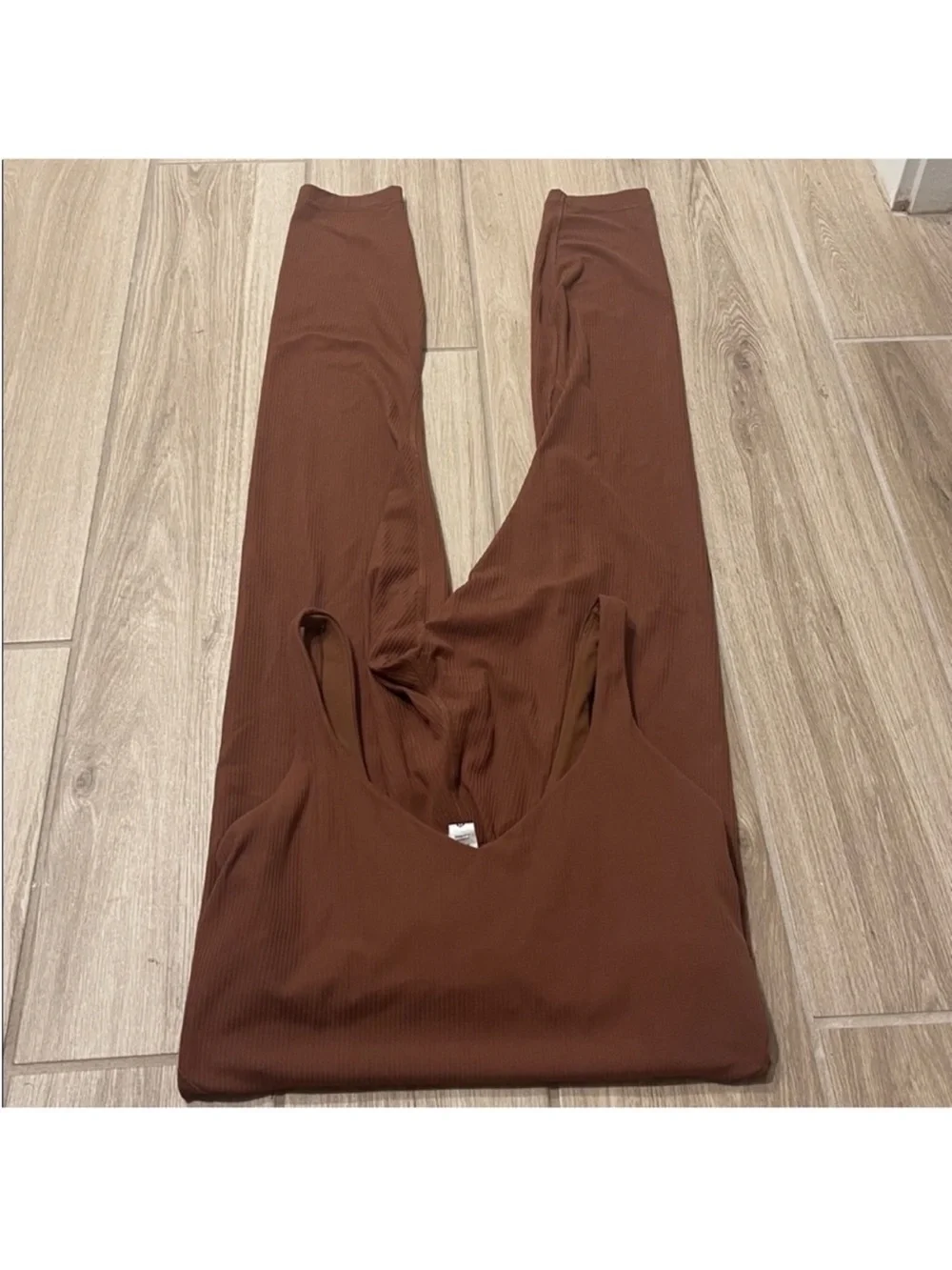 Lululemon Align Ribbed Bodysuit Roasted Brown 25